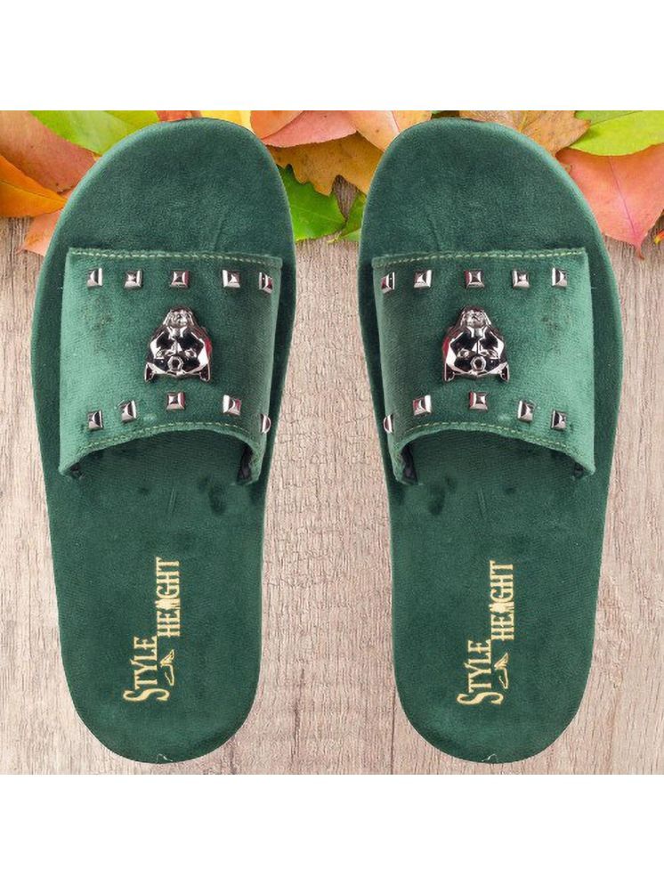     			Style Height Green Men's Slide Flip Flop