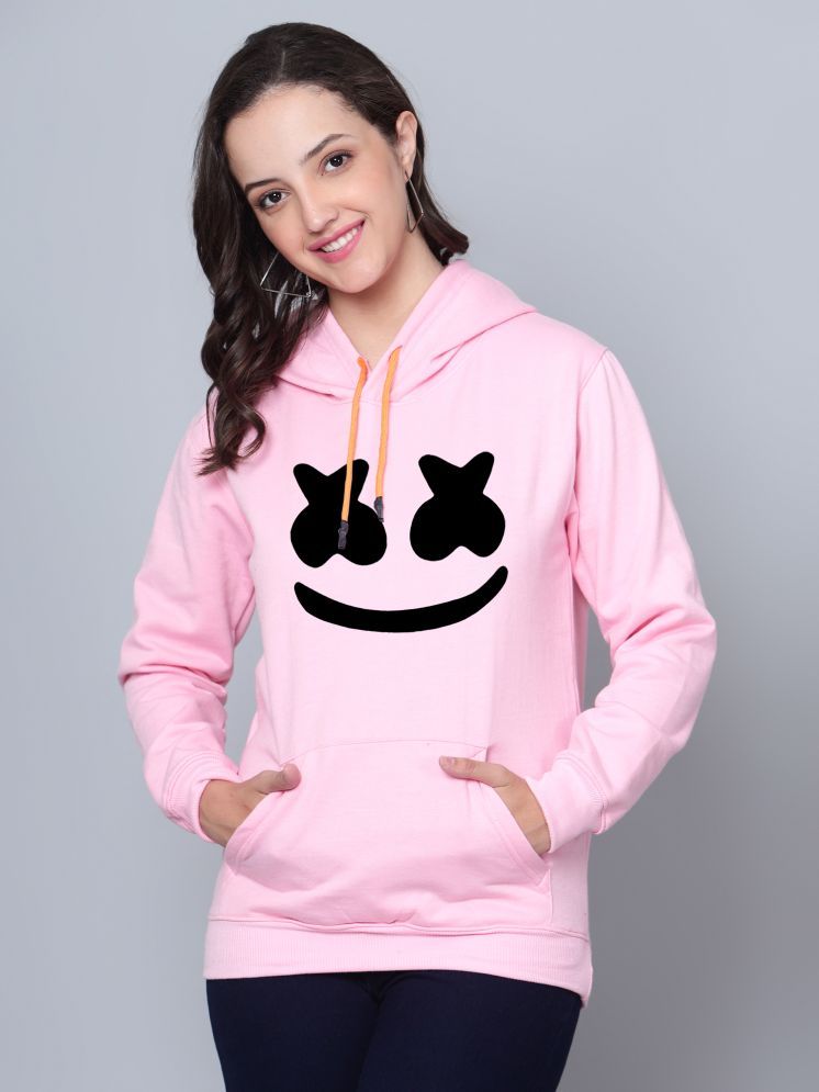     			fashion and youth Cotton Blend Women's Hooded Sweatshirt ( Pink )