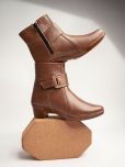 Shoetopia Brown Women's Ankle Length Boots