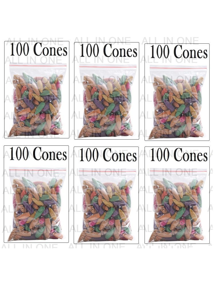     			ALL in one Dhoop,Incense Dhoop Cone Natural 100 Pieces ( Pack of 6 )