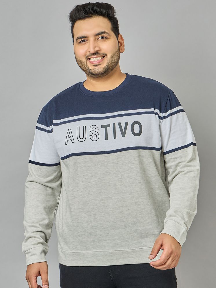     			AUSTIVO Cotton Blend Round Neck Men's Sweatshirt - Multicolor ( Pack of 1 )