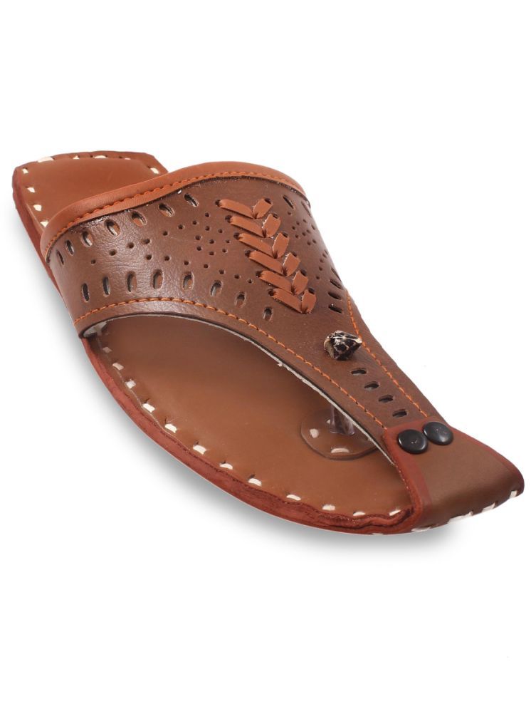     			Anjaneya Creations Brown Men's Kolhapuris