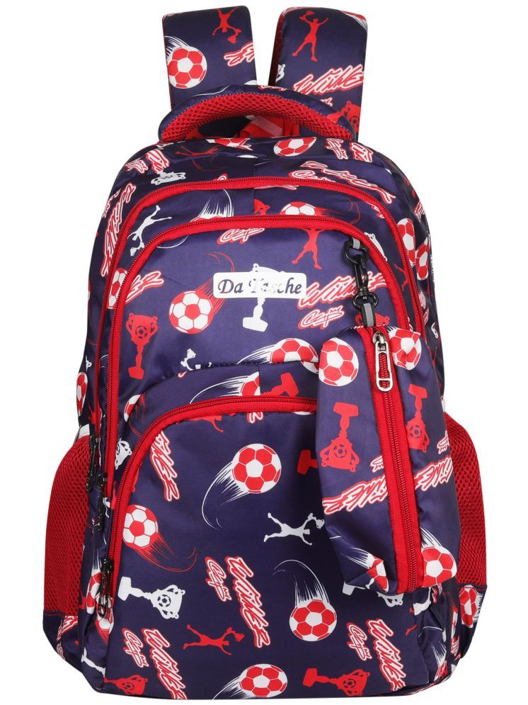     			Da Tasche Navy Blue Polyester Backpack For Kids