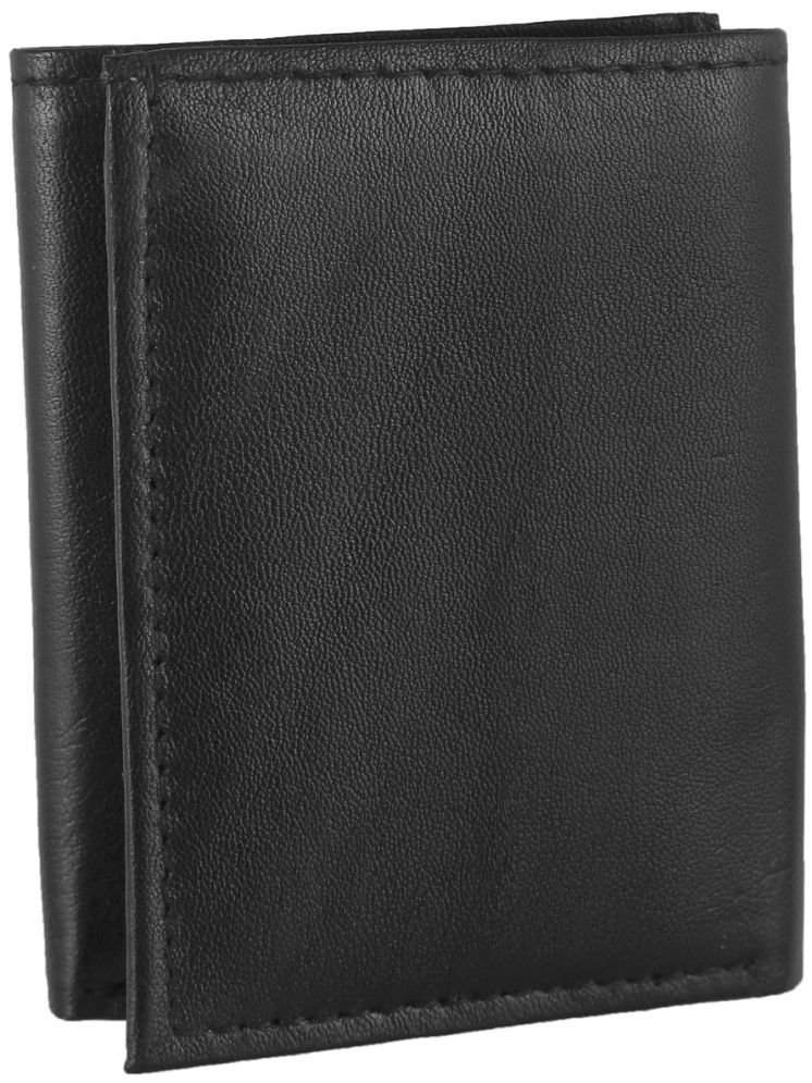     			Eugenie Club Black 100% Leather Men's Three Fold Wallet,RFID Wallet,Regular Wallet ( Pack of 1 )