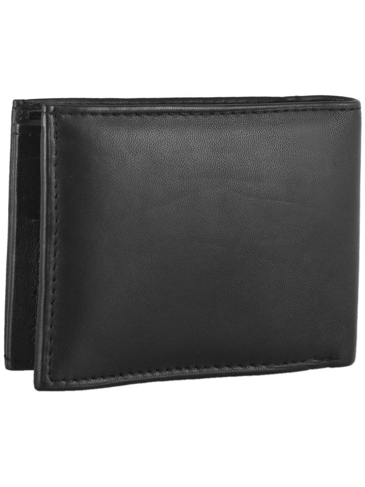     			Eugenie Club Black 100% Leather Men's RFID Wallet,Regular Wallet,Coin Pouch ( Pack of 1 )