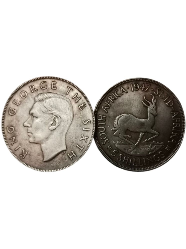     			Extremely Rare King George VI South Africa 5 Shillings 1947 Modern Coin - Hard to Find