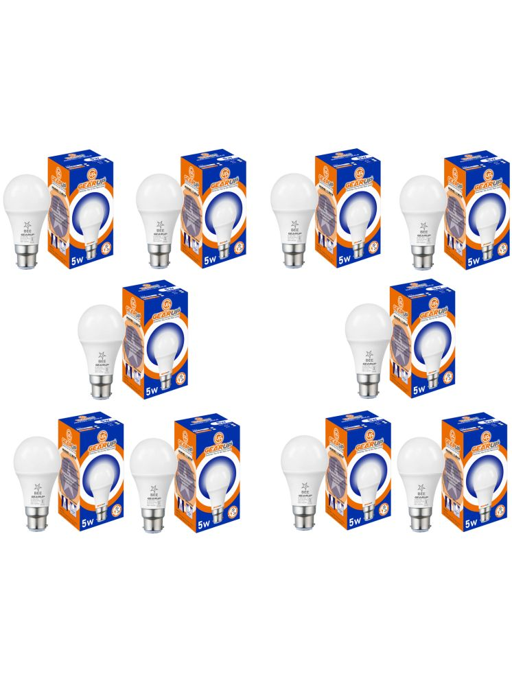     			Gearup 5W Cool Day Light LED Bulb ( pack of 10 )