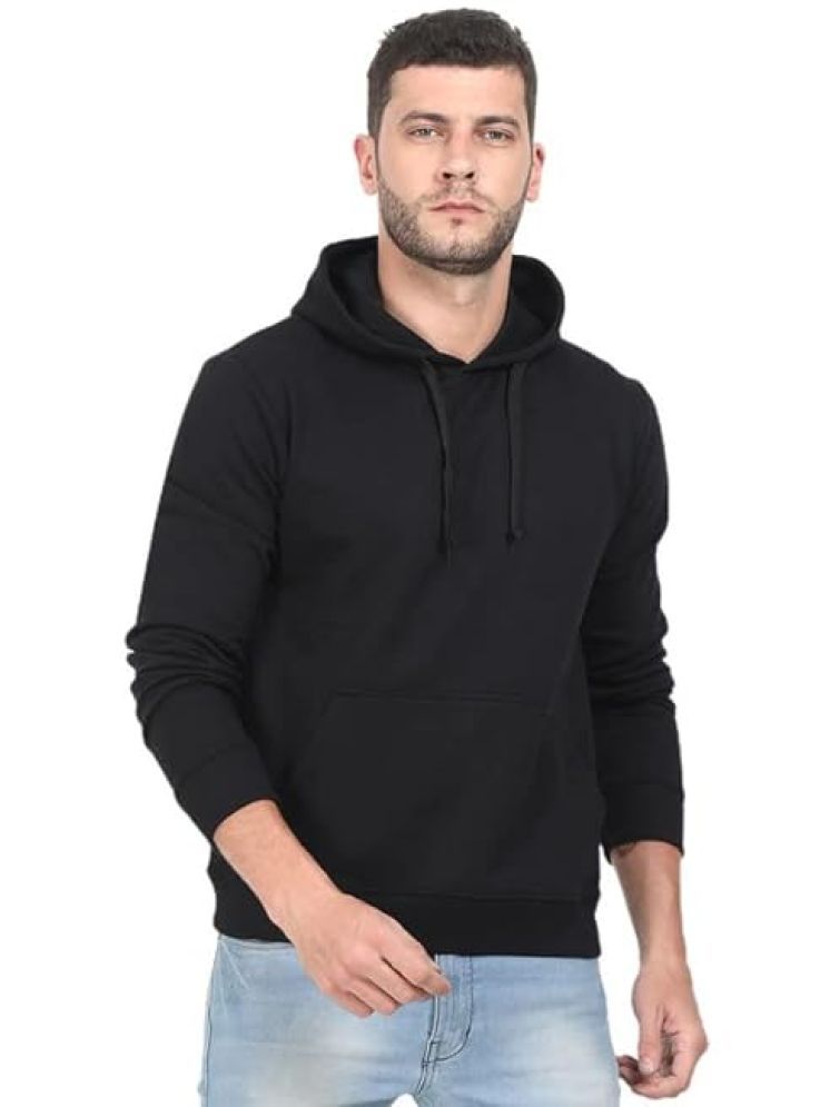     			Glito Fleece Hooded Men's Sweatshirt - Black ( Pack of 1 )