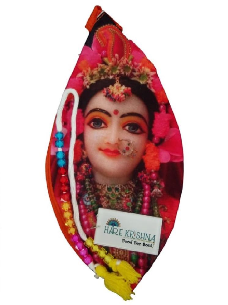     			Hare Krishna Food For Soul Radha Rani Jholi | Radha Rani Face Bag Japa Mala Bag/Gaumukhi 1 ( Pack of 1 )