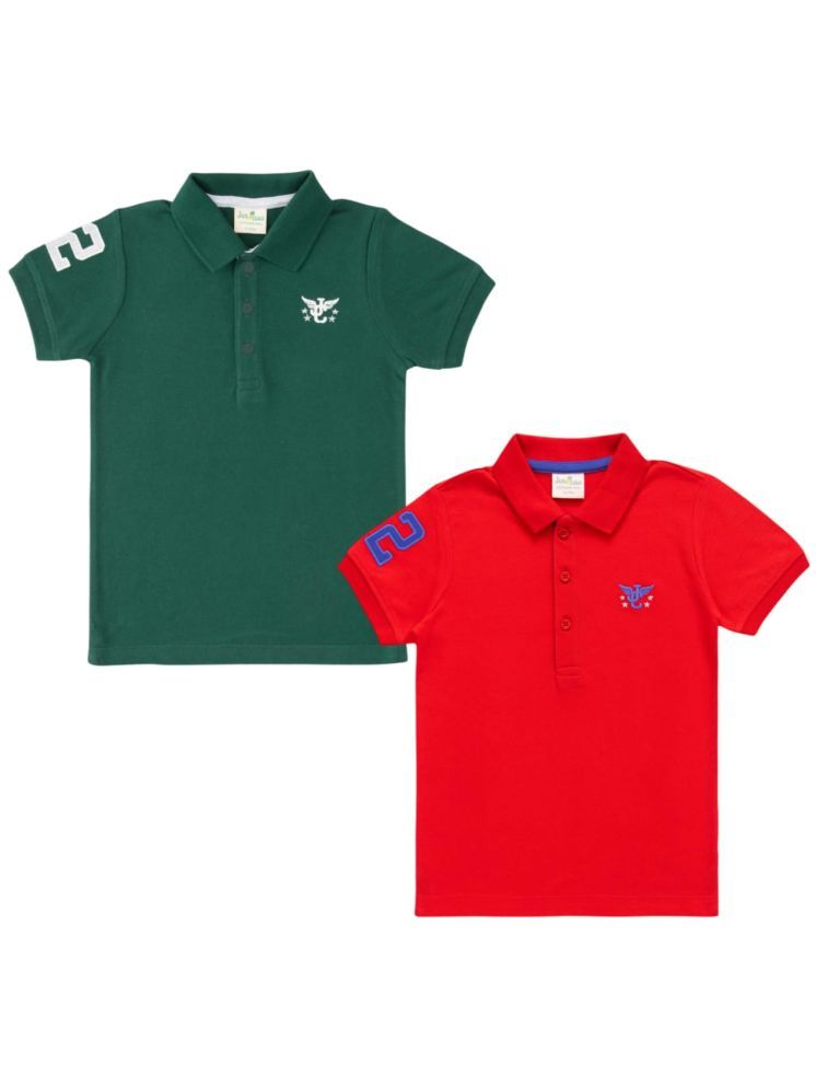     			Juscubs Pack of 1 Boys Cotton Polo T-Shirt ( Multicolor )