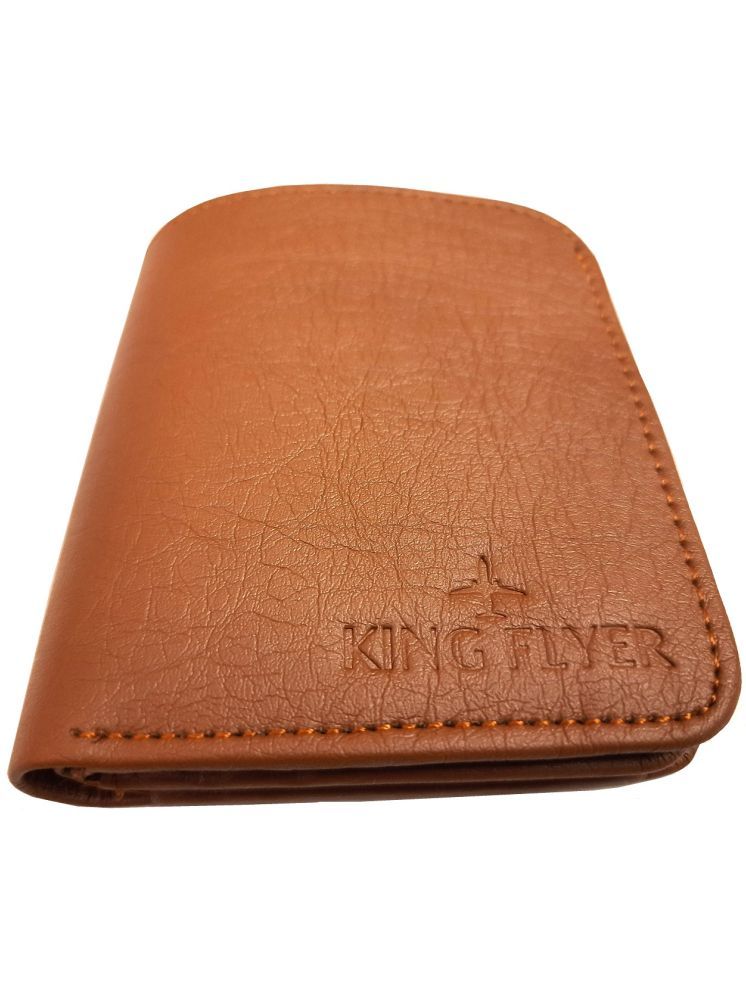     			KINGFLYER Brown PU Men's Regular Wallet ( Pack of 1 )