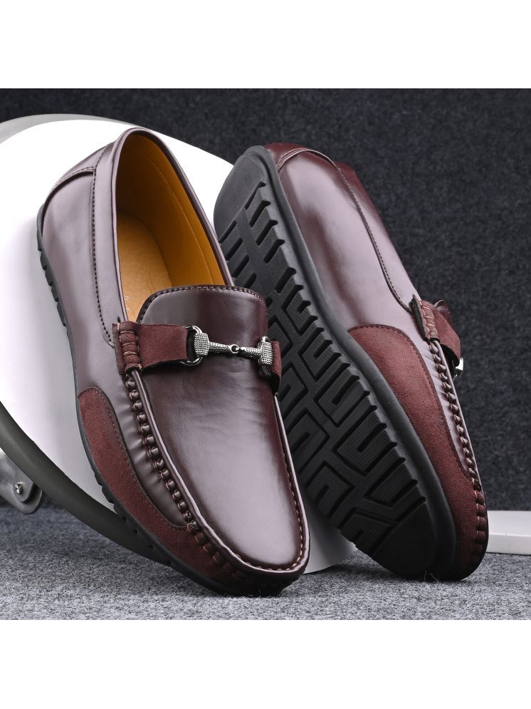     			Prolific Brown Men's Slip-on Shoes