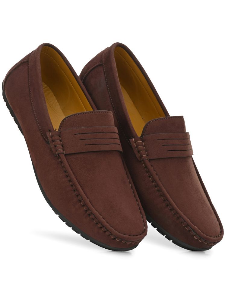     			Prolific Brown Men's Slip-on Shoes