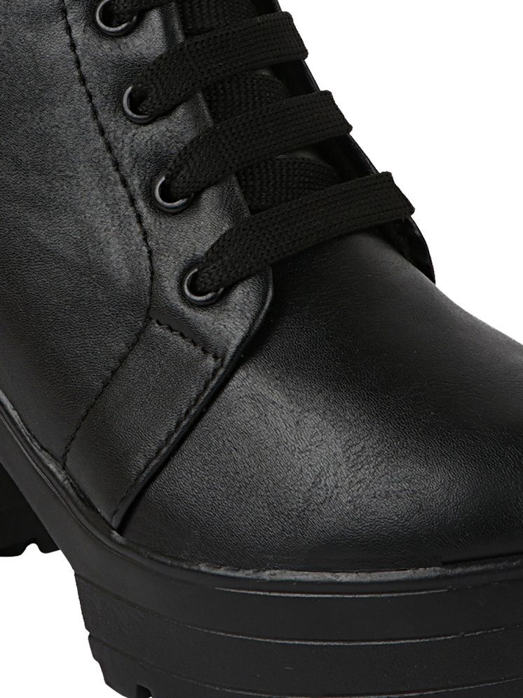     			Shoetopia Black Women's Ankle Length Boots