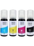 TEQUO L3150 Ink For 003 Color Pack of 4 Toner for 003 Ink for EcoTank L3110 L3150 L3115 L3116 L3101 L3210 L3215 L3216 L3250 L3151 L3152