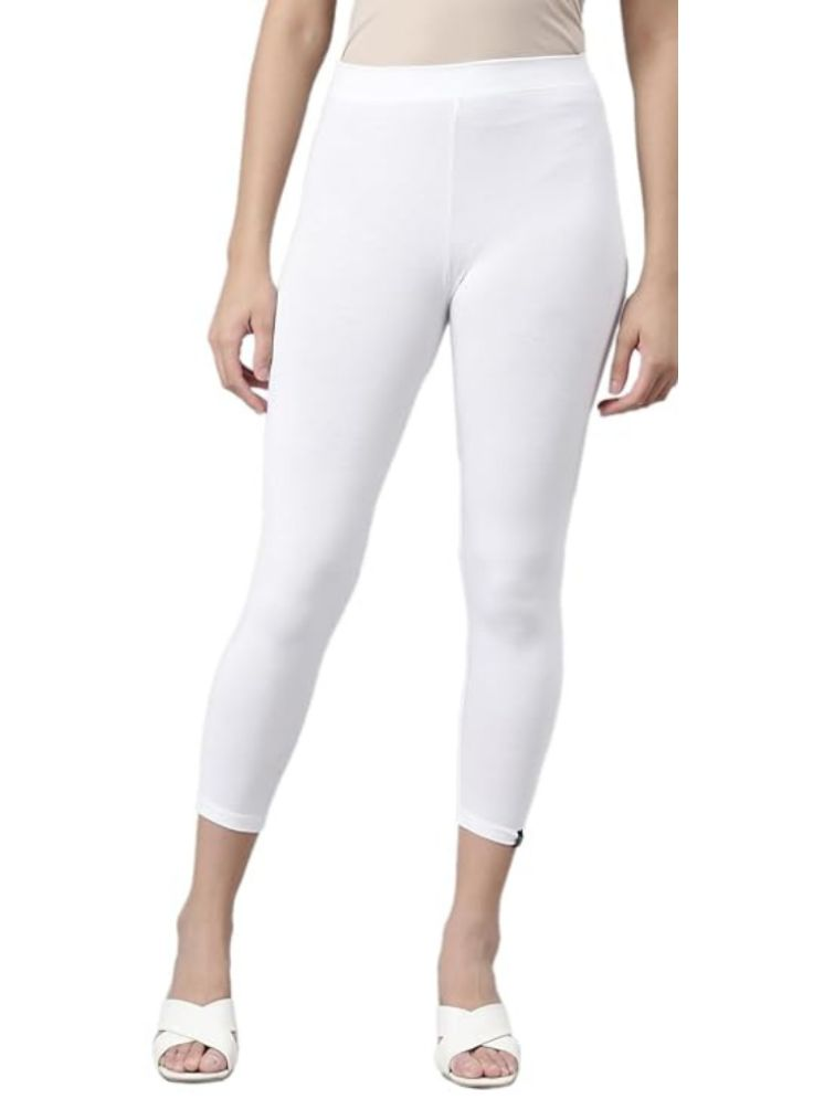     			Anniescott - White Cotton Women's Leggings ( Pack of 1 )