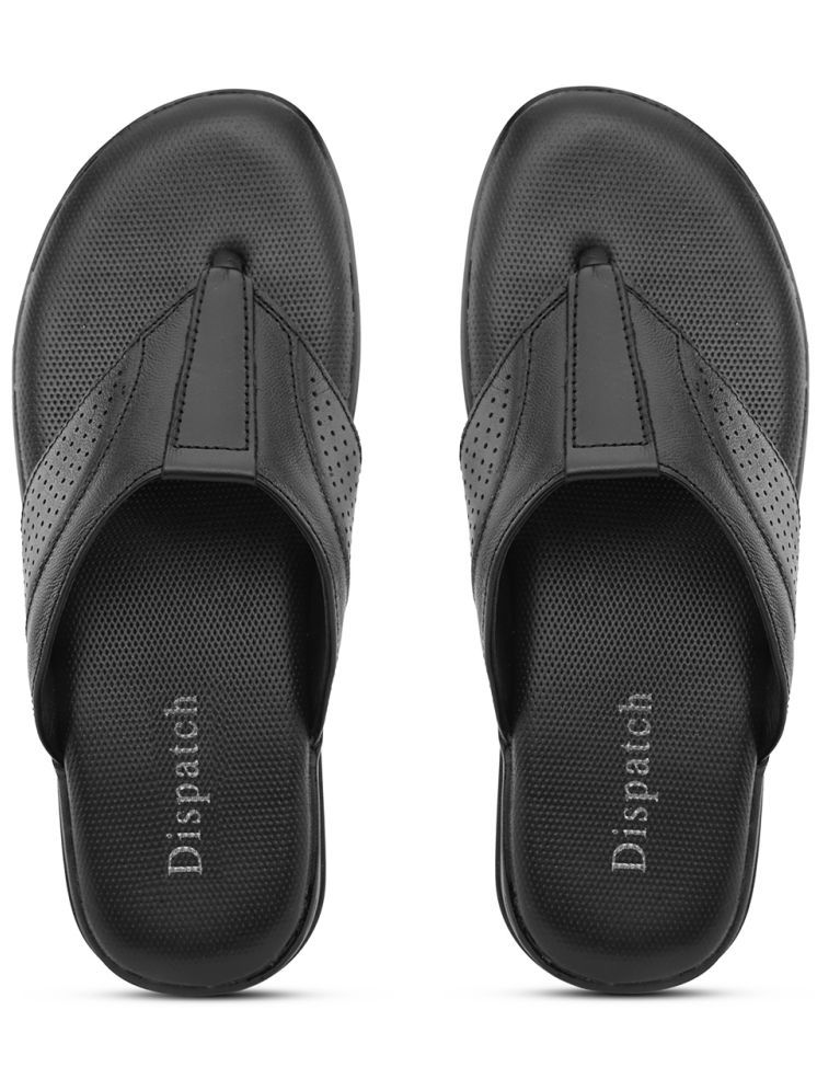     			Dispatch Black Men's Thong Flip Flop