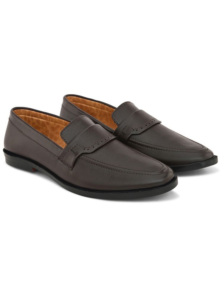     			Prolific Brown Men's Mocassin Formal Shoes