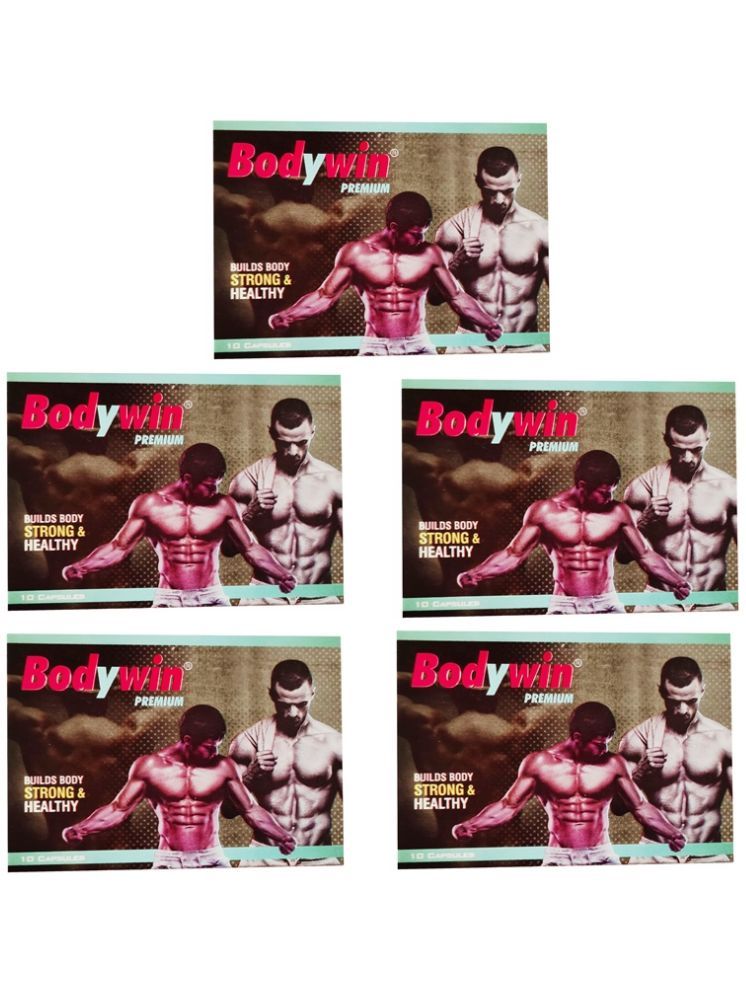     			Rikhi Bodywin Premium Capsule builds body strong & healthy 10 no.s Pack of 5