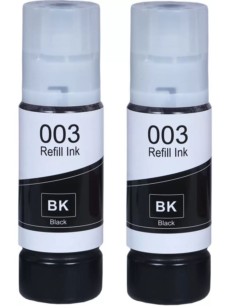     			TEQUO 003 Ink For L3110 Black Pack of 2 Toner for 001 / 003 Refill Ink Bottle For EcoTank L1110, L3100, L3110, L3150, L3115,