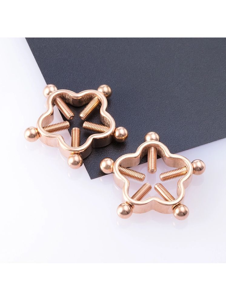     			UR HIGHER SELF Rose Gold Rings ( Pack of 2 )