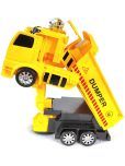 TOY DEKHO Transformers Deformation Robot Truck Battery Operated Dumper JCB Robot with Light Music for Kids Boys Girls Age 3+ Plastic Indoor Outdoor Game