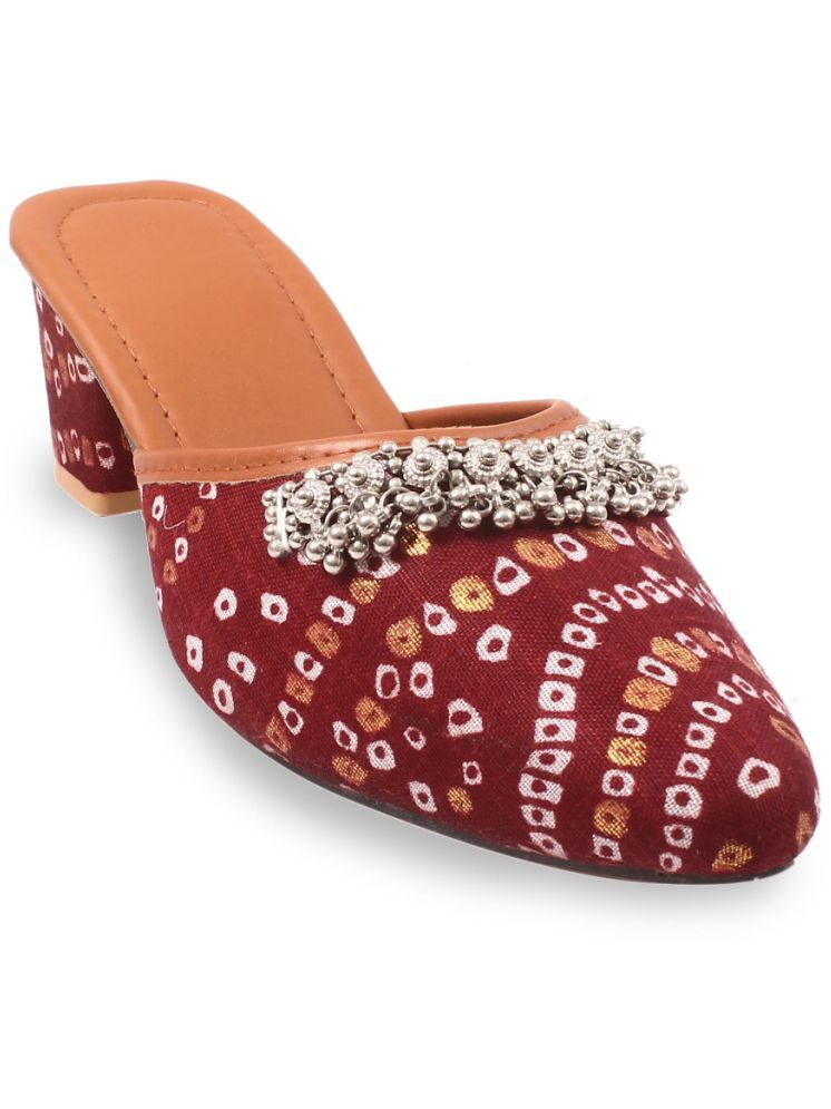     			Apratim Red Women's Mules