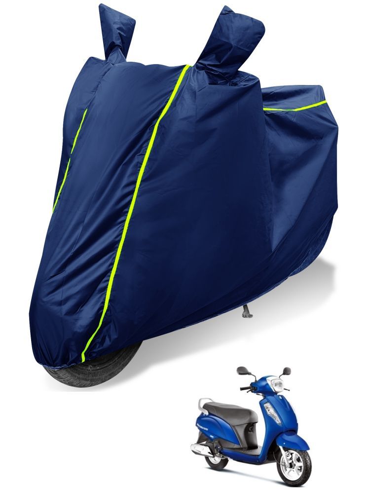     			Auto Hub Bike Body Cover for Suzuki Access 125 ( Pack of 1 ) , Blue