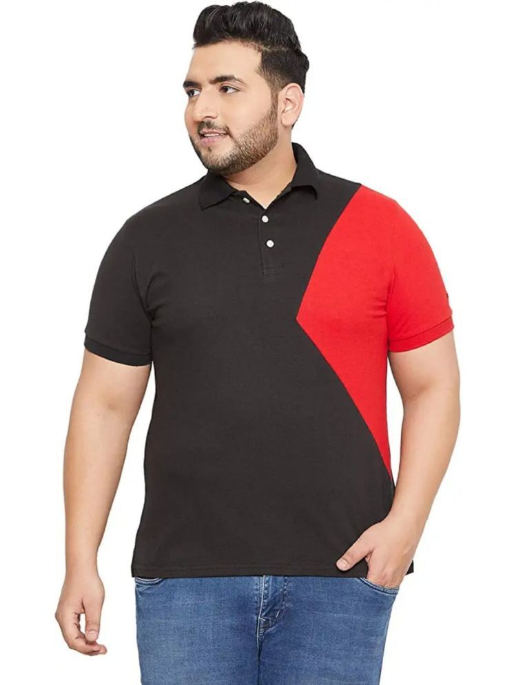     			DAAWEAR OUTFITS Cotton Regular Fit Colorblock Half Sleeves Men's Polo T Shirt - Multicolor ( Pack of 1 )