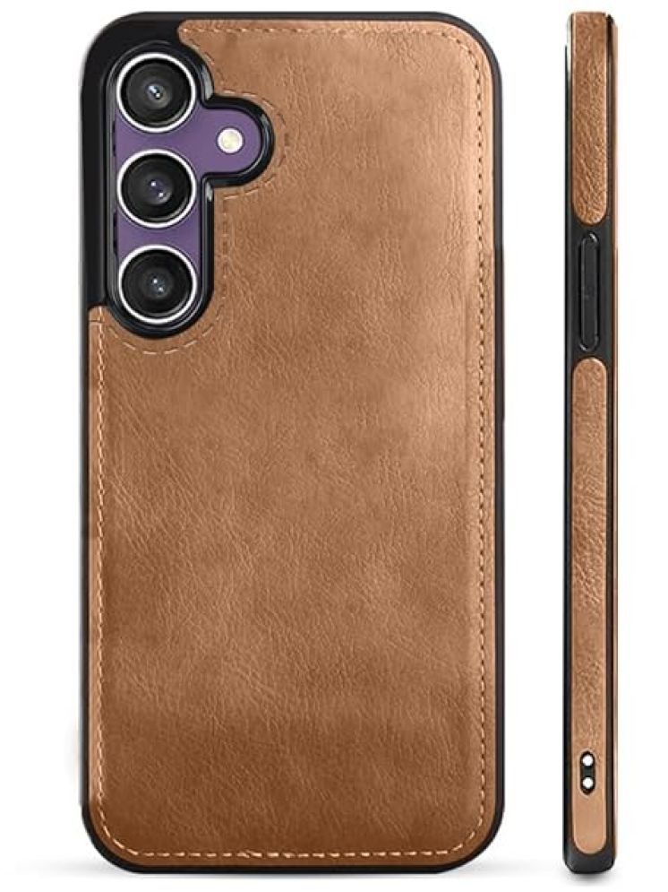     			Doyen Creations Plain Cases Compatible For Artificial Leather Samsung Galaxy S24 plus ( Pack of 1 )