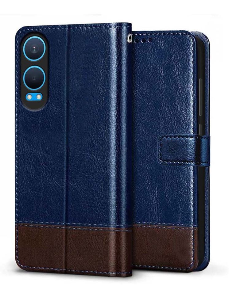     			Fashionury Blue Flip Cover Leather Compatible For Oneplus Nord CE 4 Lite 5G ( Pack of 1 )