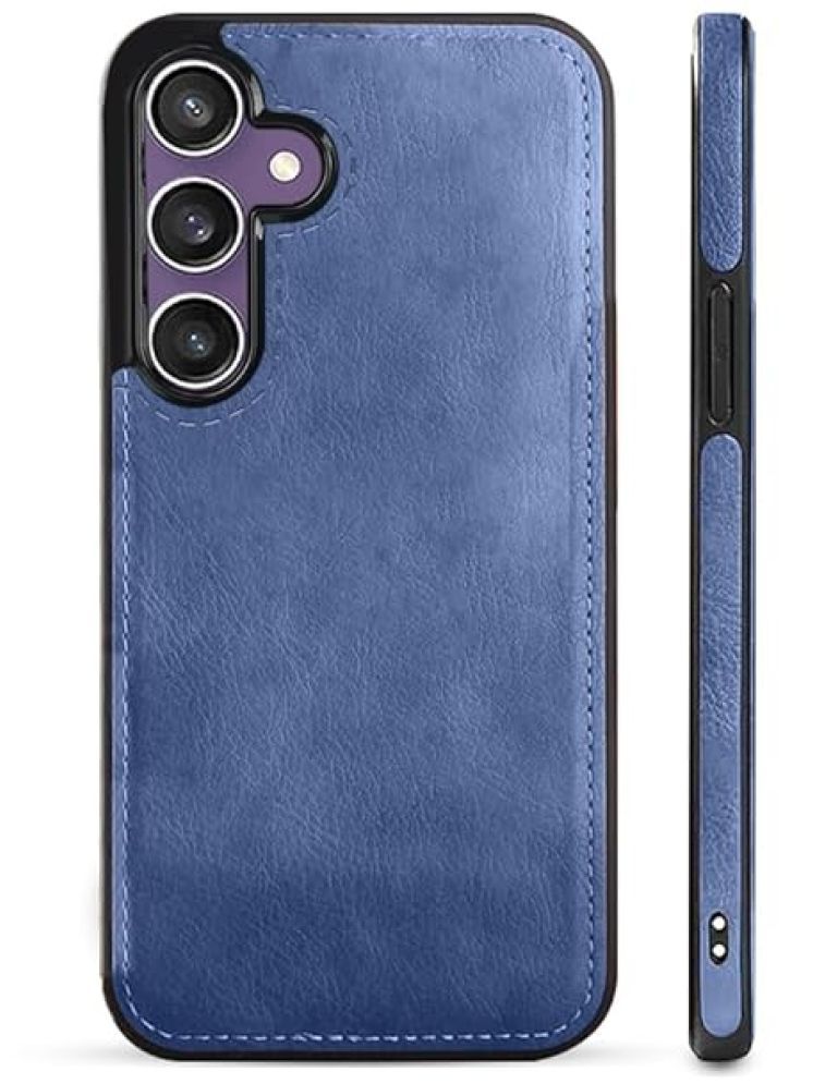     			Megha Star*** Plain Cases Compatible For Artificial Leather Samsung Galaxy S24 ( Pack of 1 )