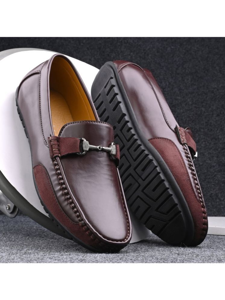     			Prolific Brown Men's Slip-on Shoes