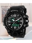 Harbor Black Silicon Analog-Digital Men's Watch