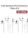 XYBEL WRD-EPH-WHITE-2NOS 3.5 mm Wired Earphone In Ear Powerfull Bass White