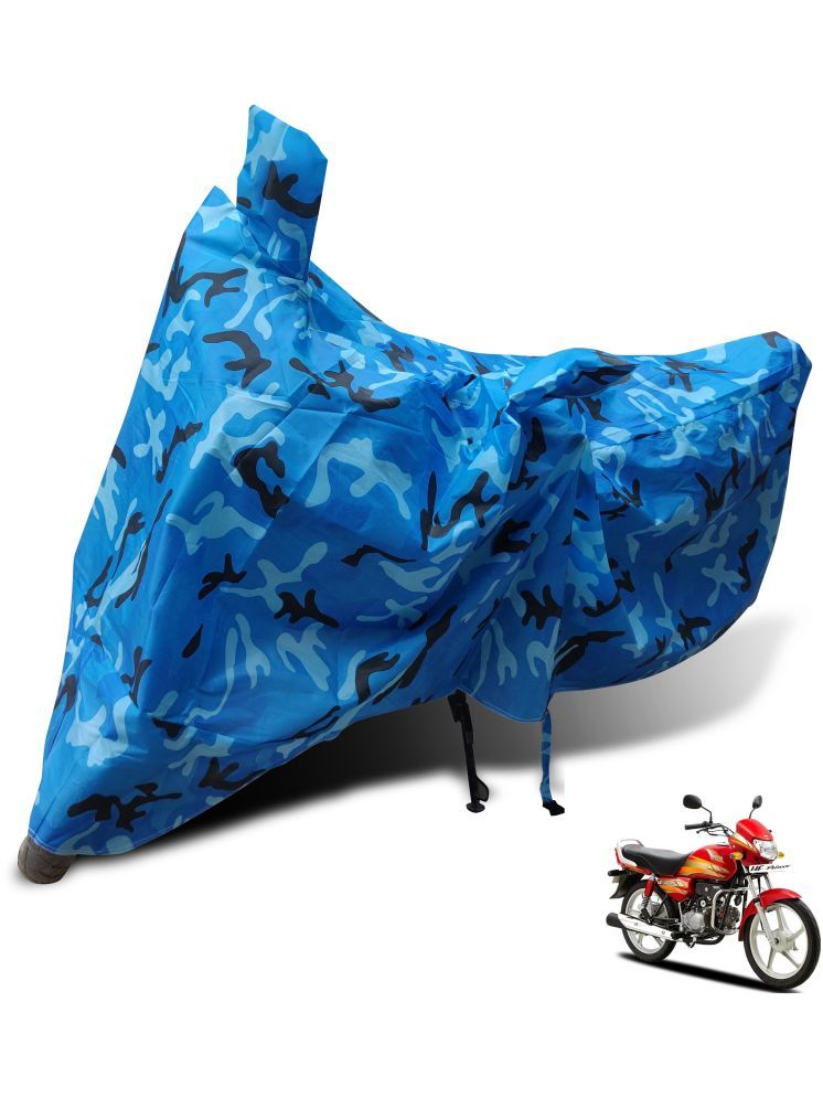     			Auto Hub Bike Body Cover for Hero HF Deluxe ( Pack of 1 ) , Blue