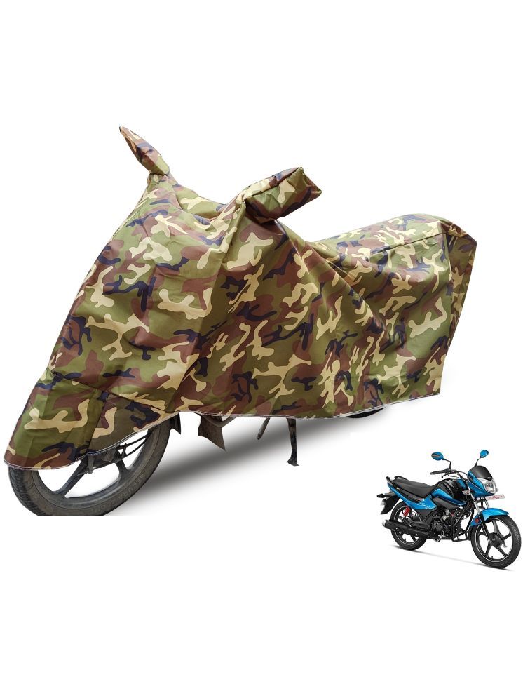     			Auto Hub Bike Body Cover for Hero Splendor iSmart ( Pack of 1 ) , Camouflage