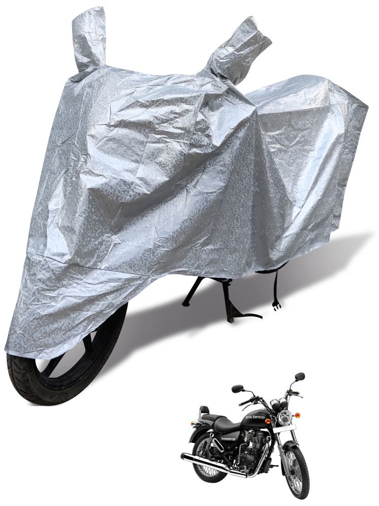     			Auto Hub Bike Body Cover for Royal Enfield Thunderbird 350 ( Pack of 1 ) , Silver