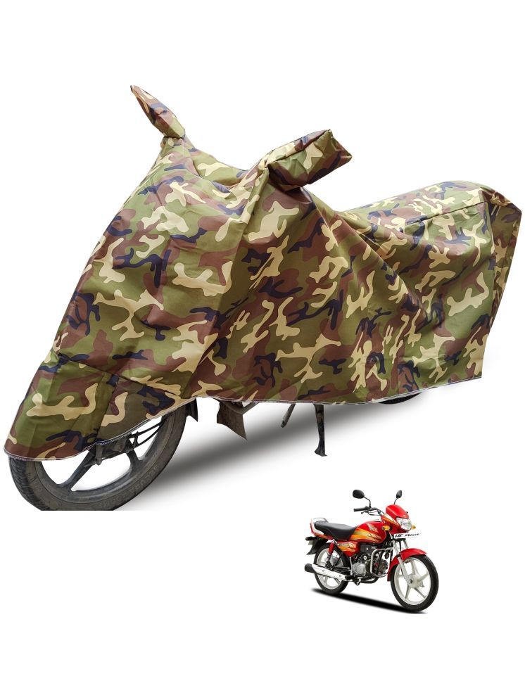     			Auto Hub Bike Body Cover for Hero HF Deluxe ( Pack of 1 ) , Camouflage