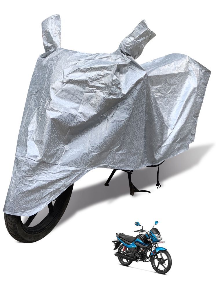     			Auto Hub Bike Body Cover for Hero Splendor iSmart ( Pack of 1 ) , Silver