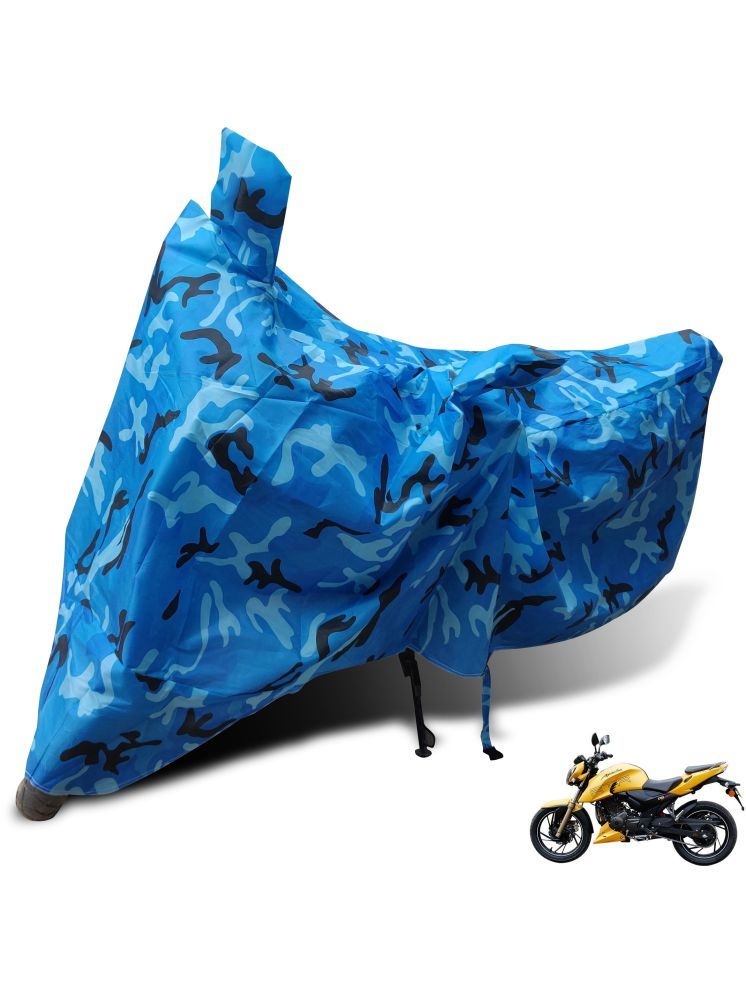     			Auto Hub Bike Body Cover for TVS Apache RTR 200 4V FI ( Pack of 1 ) , Blue