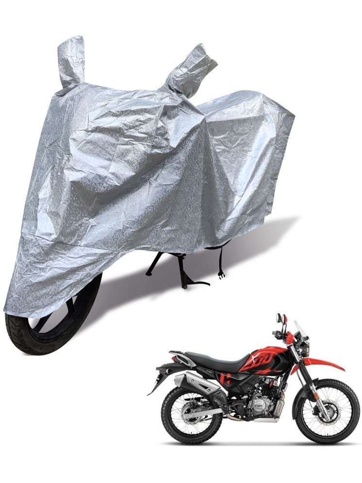     			Auto Hub Bike Body Cover for Hero All Bike Models ( Pack of 1 ) , Silver