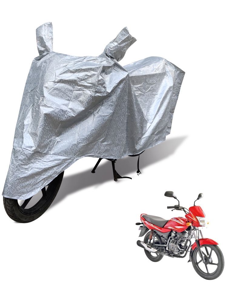     			Auto Hub Bike Body Cover for Bajaj Platina 100 ( Pack of 1 ) , Silver