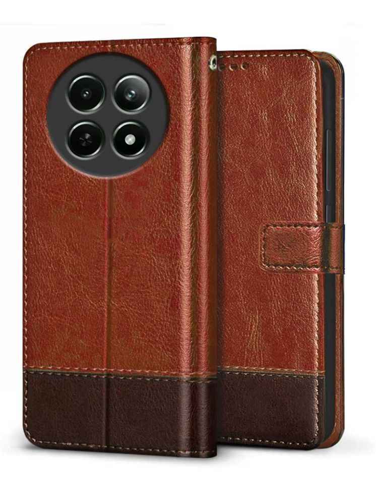     			Fashionury Brown Flip Cover Leather Compatible For Realme 13 Pro Plus 5G ( Pack of 1 )