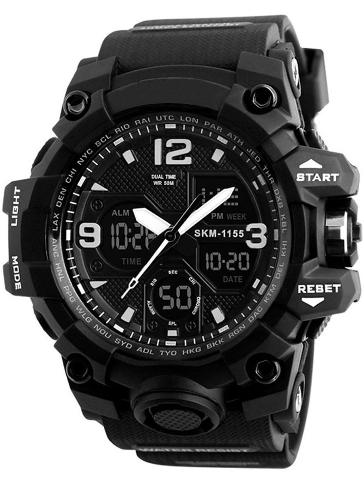     			Harbor Black Nylon Analog-Digital Men's Watch