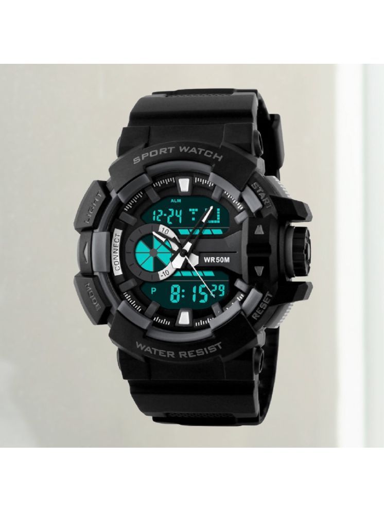     			Harbor Black Resin Analog-Digital Men's Watch