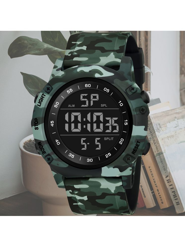     			Harbor Green Silicon Analog-Digital Men's Watch