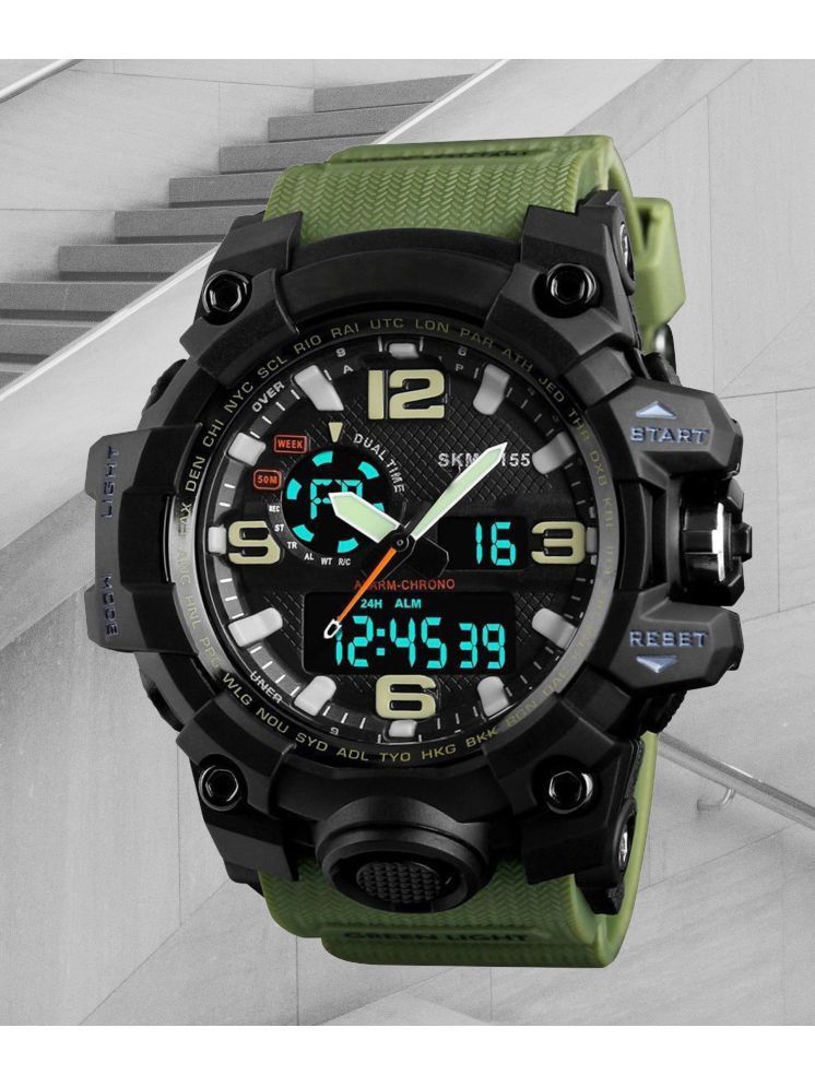     			Harbor Green Silicon Analog-Digital Men's Watch