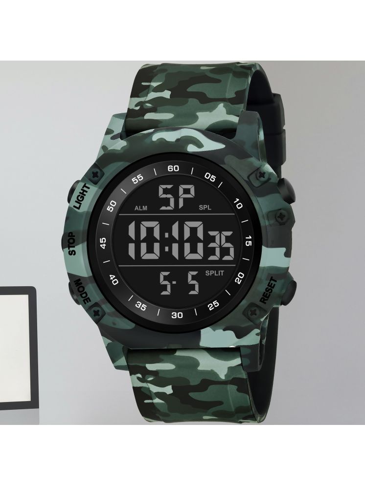     			Harbor Green Silicon Analog-Digital Men's Watch