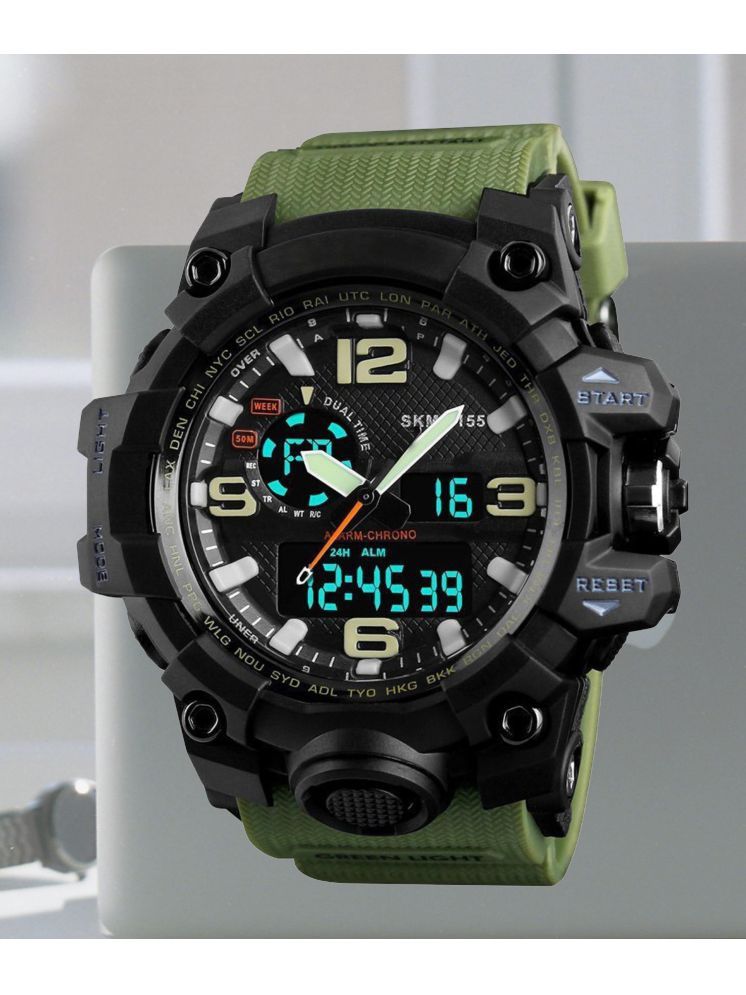     			Harbor Green Silicon Analog-Digital Men's Watch